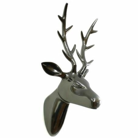 Christmas Reindeer Head Wall Decoration  Stag Trophy Head Wall Mount